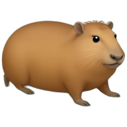 Capybara sur un capybara sur un Capybara emoji