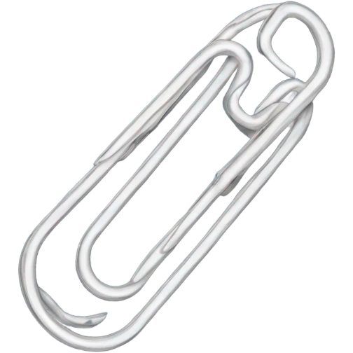 Paper clip emoji