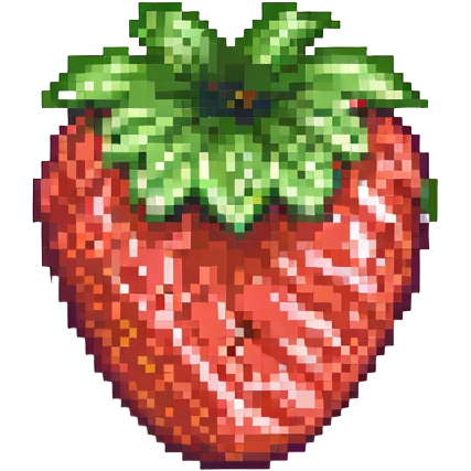 A single strawberry emoji