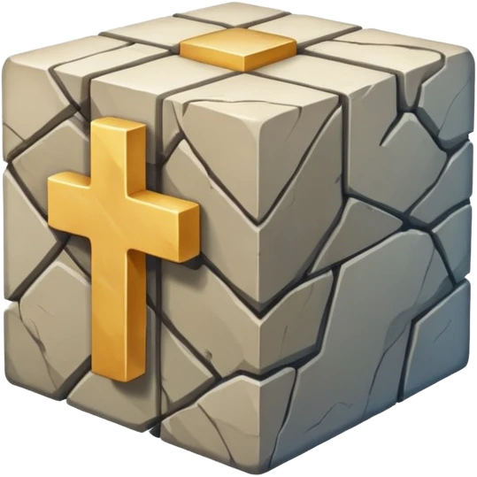 Geography cross section　cube emoji