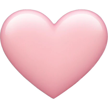 Light pink heart emoji