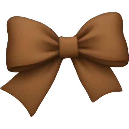 brown bow emoji