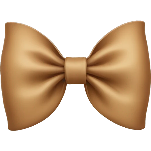 Light Brown bow  emoji