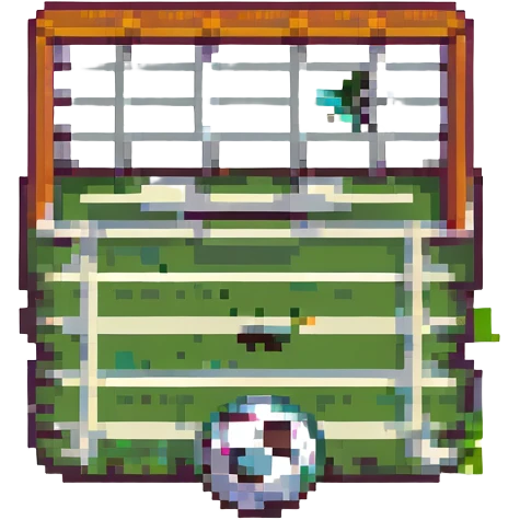 pixel art soccer goal emoji
