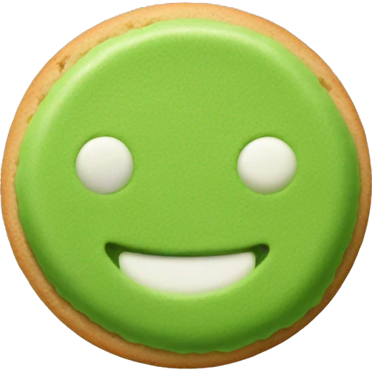 Matcha cookie  emoji