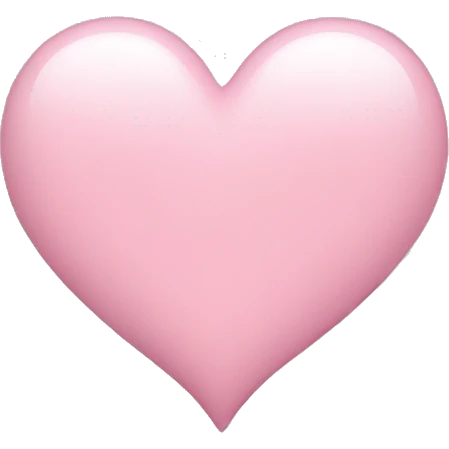 light pink heart emoji