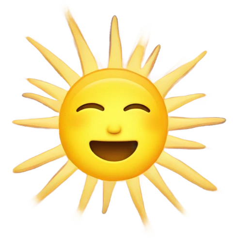 Sun emoji
