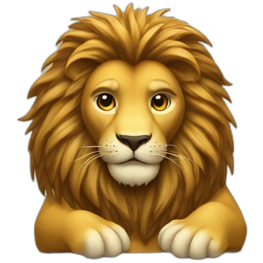 lion writing code emoji