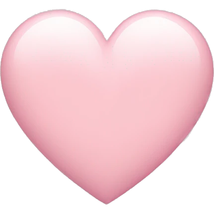 light pink heart emoji