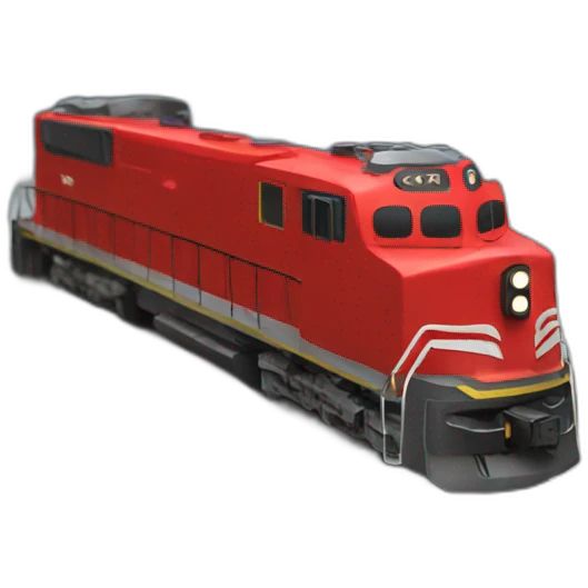the train is red emoji