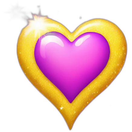 pink-and-purple-heart-with-yellow-sparkles emoji