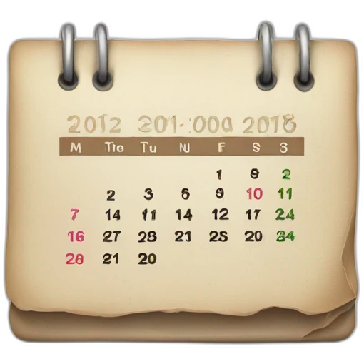 calendar emoji