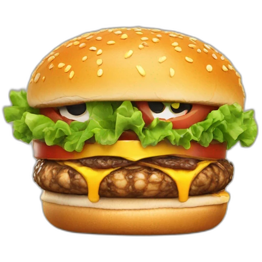 Dragon sur Burger emoji