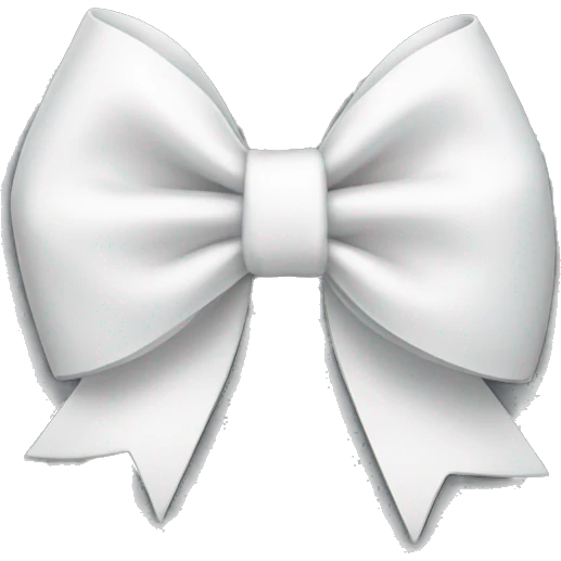 White bow emoji