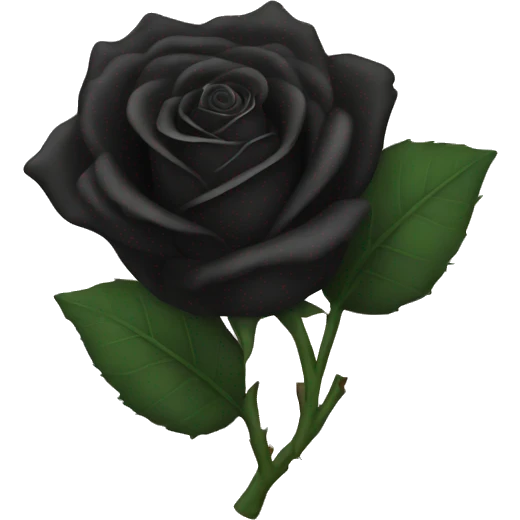 black rose emoji