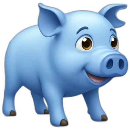 Blue_pig emoji