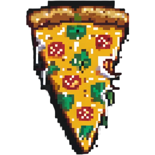 pizza slice with cheese emoji