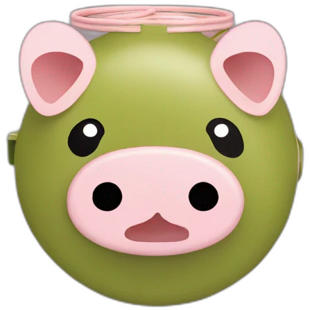 Japanese pig mosquito coil case emoji
