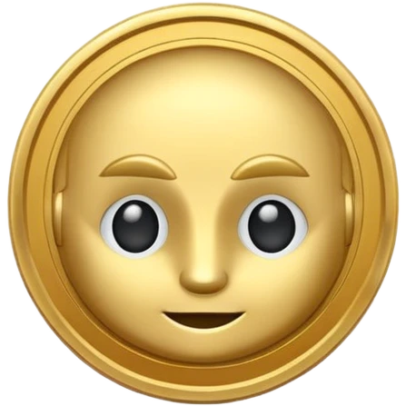 hey help me generate a flat golden token that has only ther head of my companies mascot in the center can you do that for me? emoji
