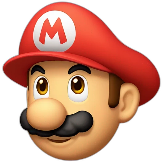 Mario lançant son chapeau emoji