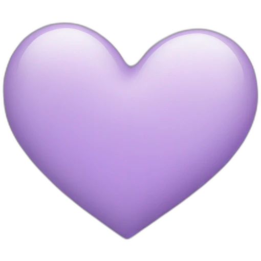 lilac colors heart emoji