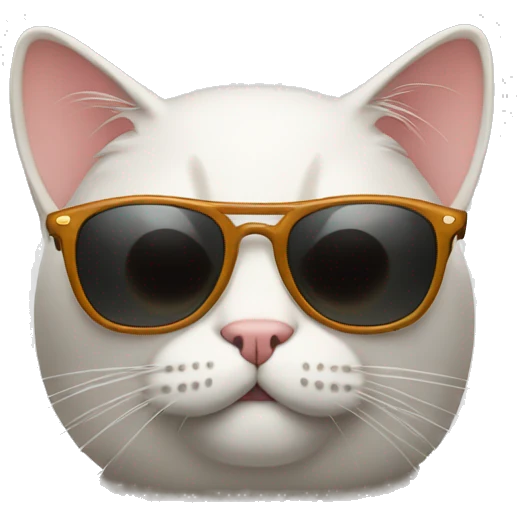 Cat with sunglasses emoji