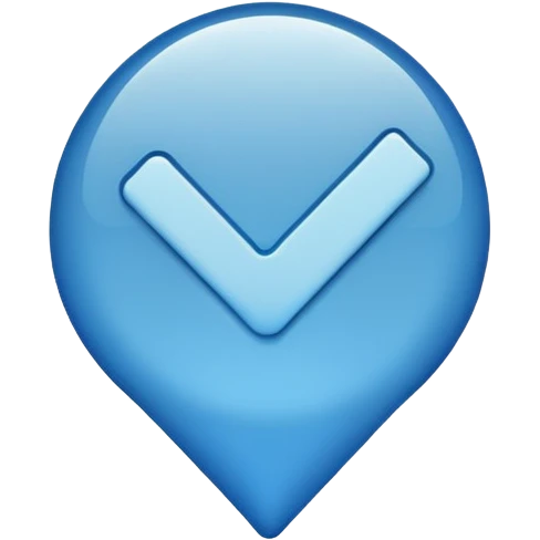 Blue tick emoji