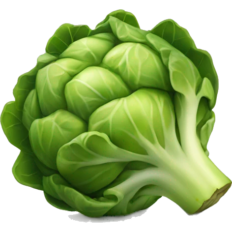 one Brussel sprout high detail emoji