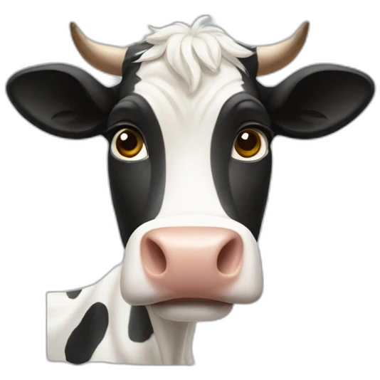 cow wave emoji