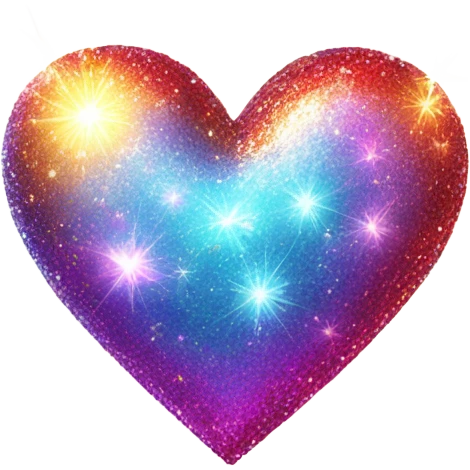 Sparkly heart emoji