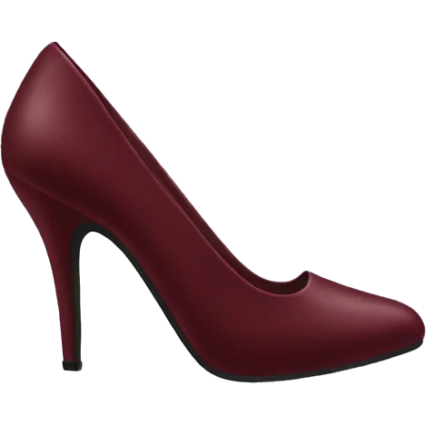 Burgundy heels emoji
