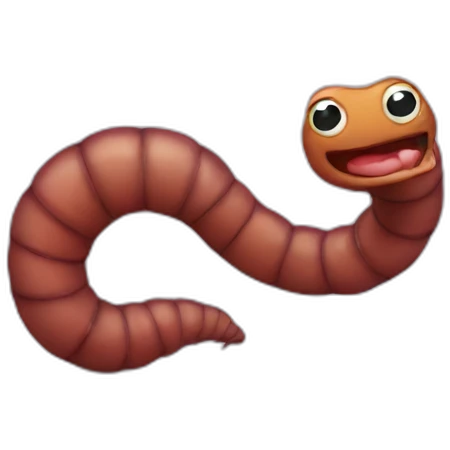 worm emoji