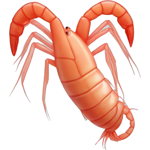 heart shaped shrimp emoji