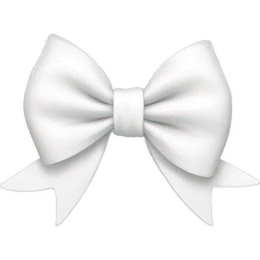 white bow emoji