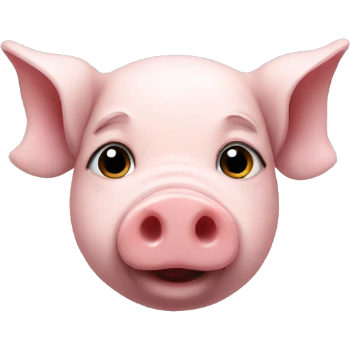 Pig blu emoji