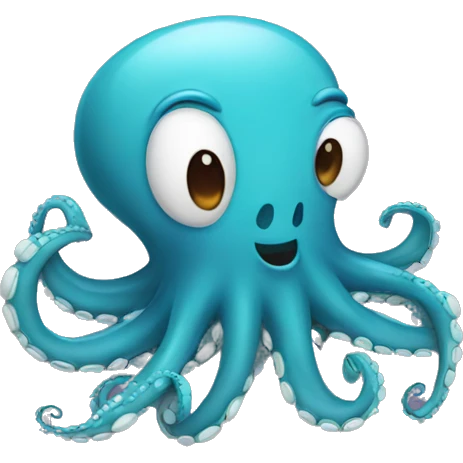 Laughing octopus emoji