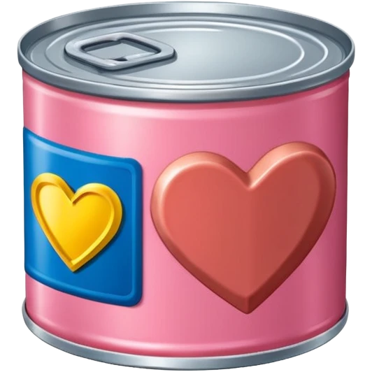 jeff koons style SPAM canned meat HEART  emoji