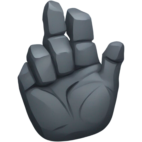 Rock on symbol but point at someone  emoji