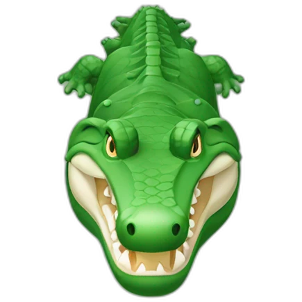 Crocodile from above emoji