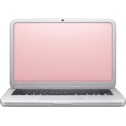 Light pink laptop emoji