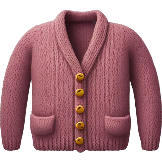 Knitted cardigan emoji