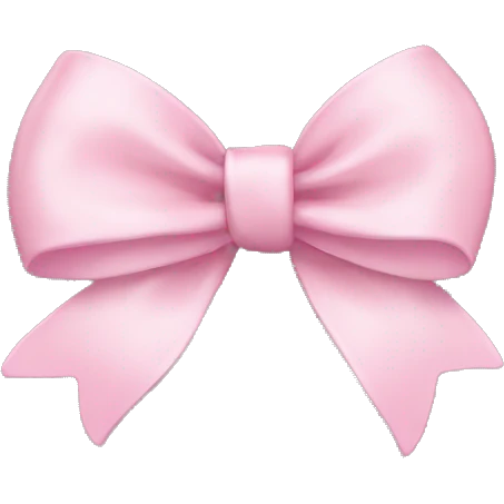 Light pink bow emoji