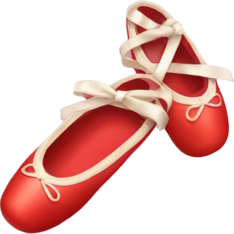 Red ballet shoe emoji