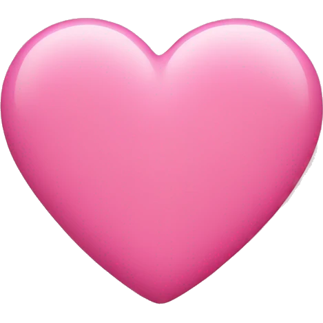 Pink heart  emoji