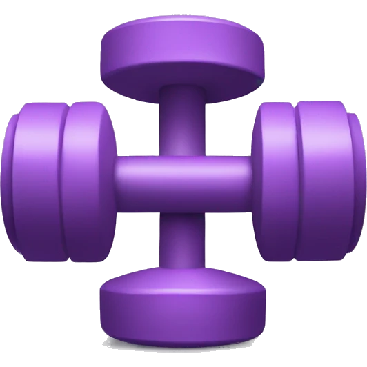 light purple dumbbell emoji