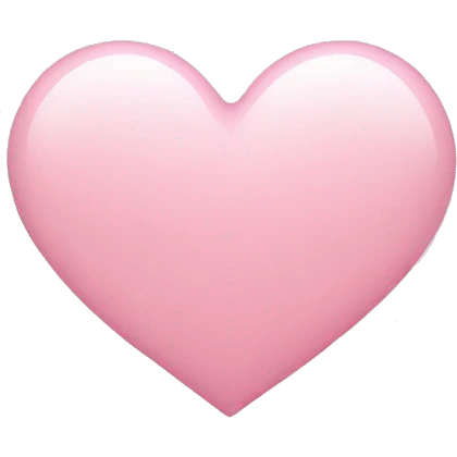 light pink heart emoji