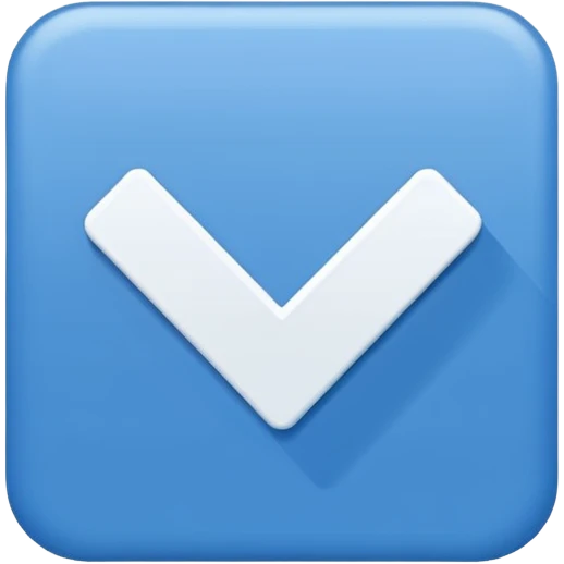 White Checkmark in blue box emoji