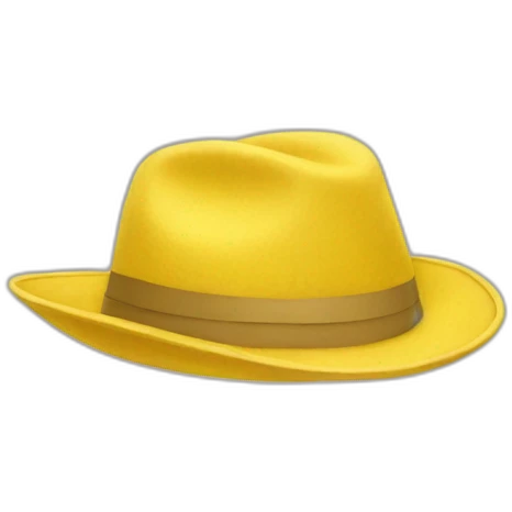yellowm hat emoji