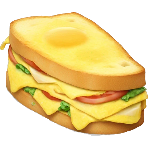 Omelette sandwich emoji