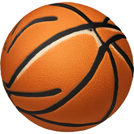 Basket ball with smiley face emoji